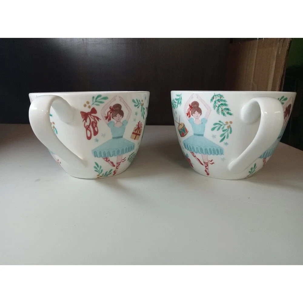 2 Portobello By Design Coffee Soup Mug Christmas Nutcracker Ballerina Gifts Drum - Picture 4 of 8